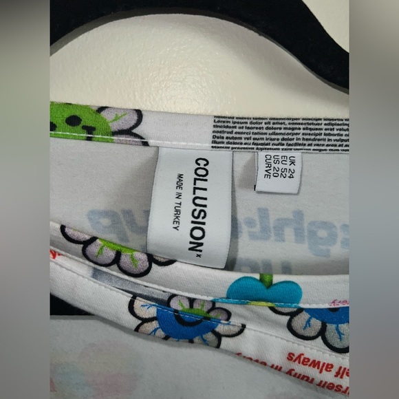 COLLUSION/ASOS plus printed cut out t shirt - Picture 4 of 4